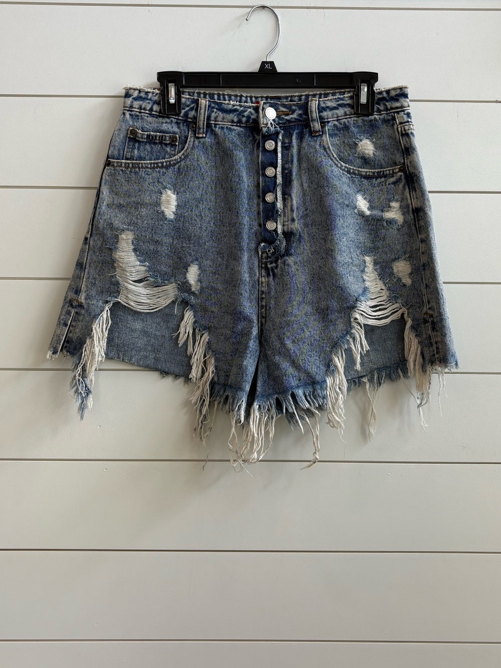 Signature8 Distressed Denim Cutoff Shorts